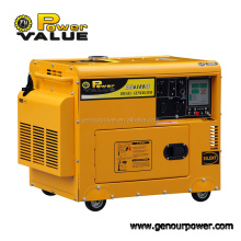 Generador Motor, Silent Diesel Generador Valor de alimentación de 10kW CA AC Single Fase Electric 12V 8.3A Fase única para la venta en caliente 50/60Hz